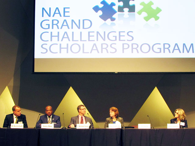 Amy Trowbridge shared some “best practices” from ASU’s GCSP program, including highlighting the GCSP Summer Institute and ASU’s effort to engage students in program curriculum from day one. Photo courtesy of Kaleigh Johnson