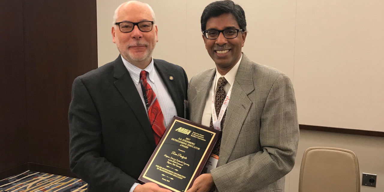 Award spotlights Pendyala’s wide-ranging impact on progress in transportation field