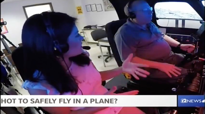 Extreme heat could mean danger when flying