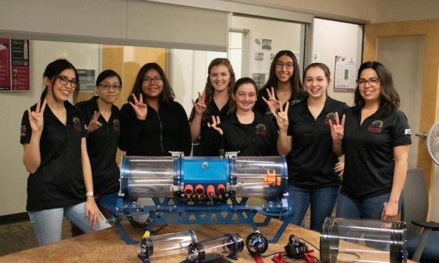 Women’s underwater robotics team makes waves in the desert