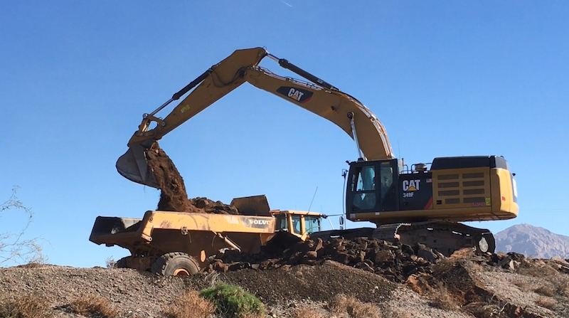Lane change: Old road recycled to build a new stretch of I-10