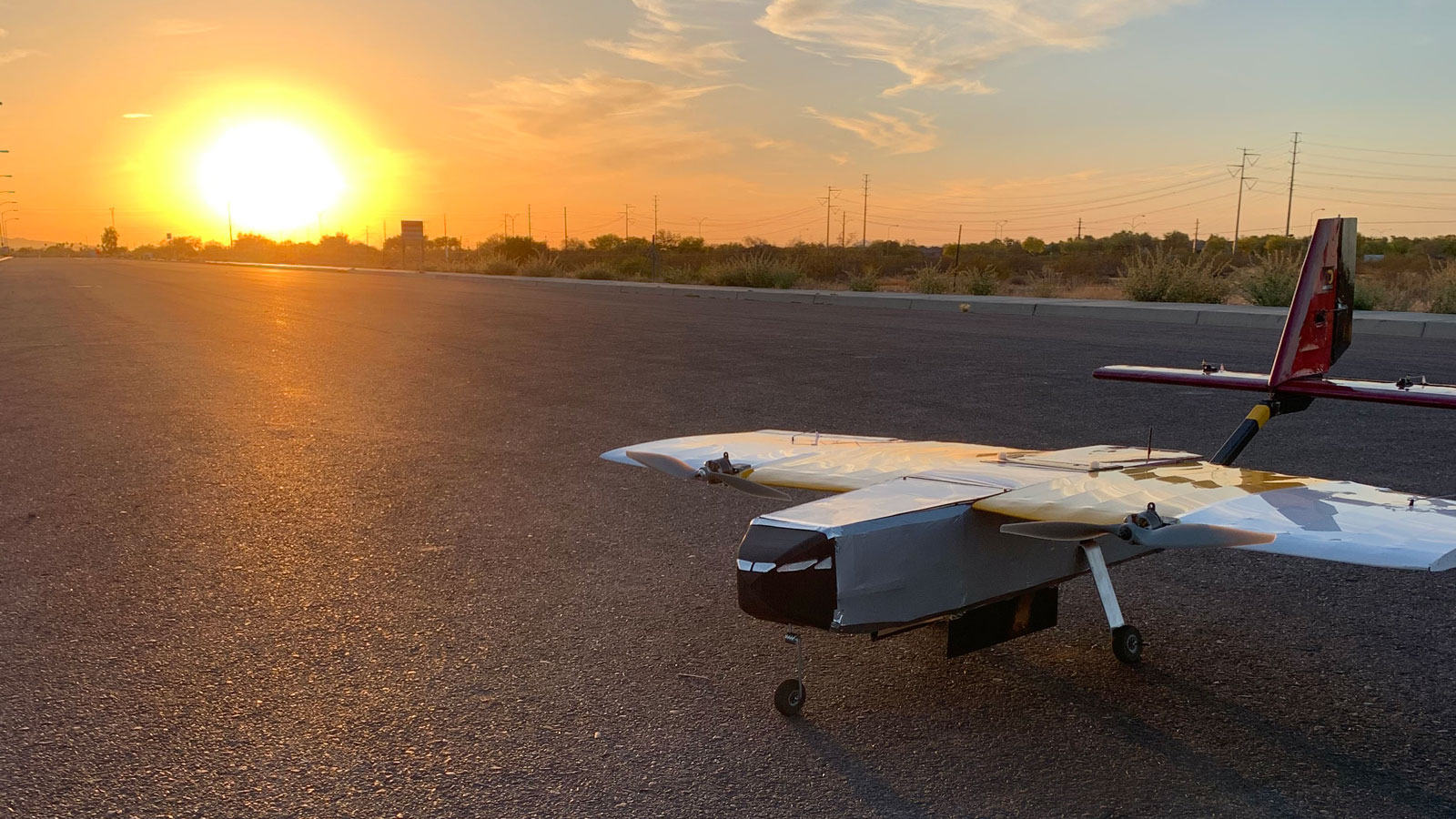 Duct Tape Overcast on the ASU Polytechnic campus test flight area. 