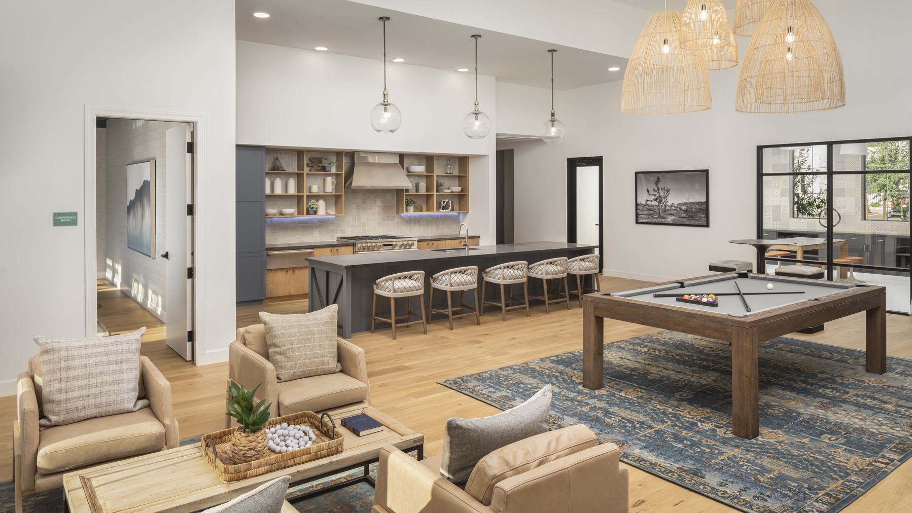 interior of a lobby area built by GCON