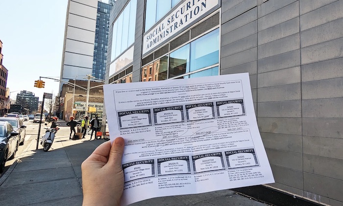 A Real Social Security Office Gave Me A Flyer With A Scam Phone Number On It