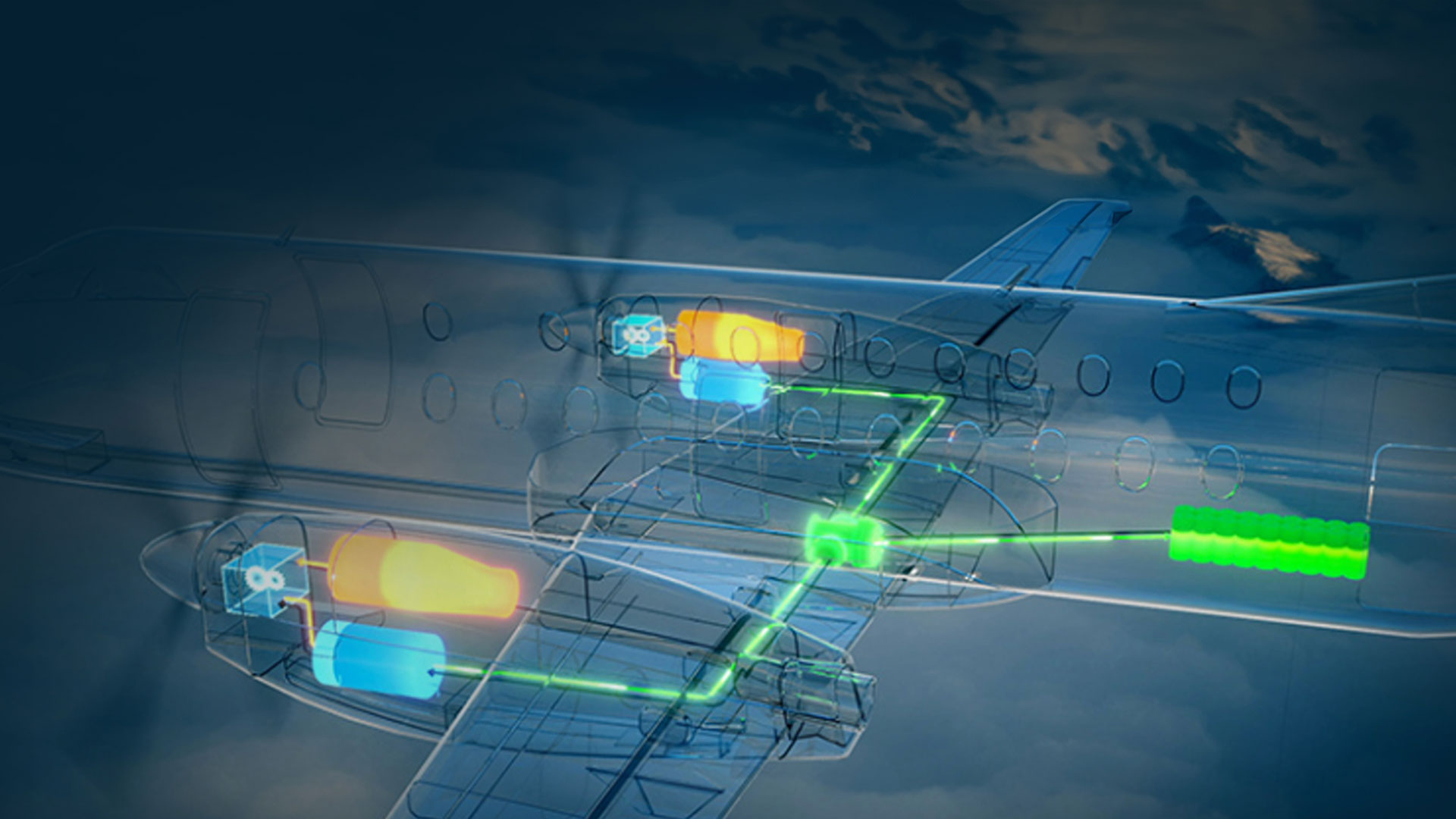 diagram of an airplane